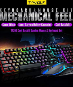 Alternative view of T-WOLF TF200 Gaming Keyboard And Mouse Combo